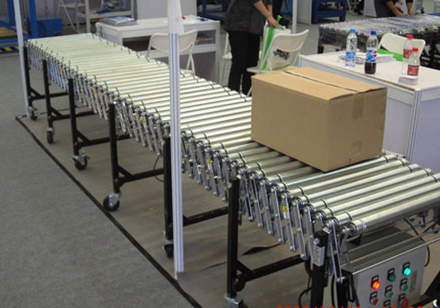 伸縮輥筒輸送機運行圖，www.tjxxsd.com